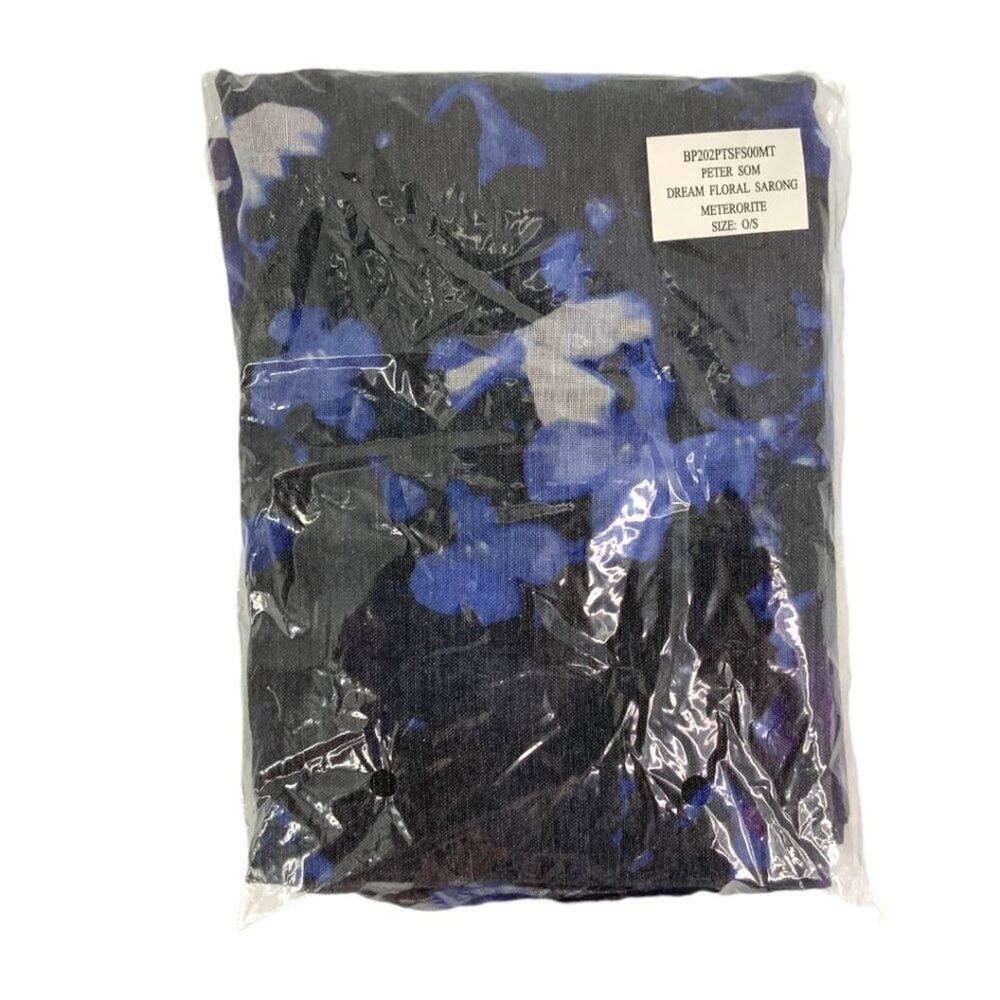 Peter Som Dream Floral Sarong Meteorite Purple One Size NWT $195 MSRP - Picture 2 of 3